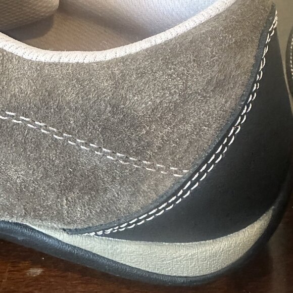 LL Bean Suede Shoe Sneaker 277619 Brown/Pink Lace Up Walking Casual Womens Sz 8 - Picture 14 of 15